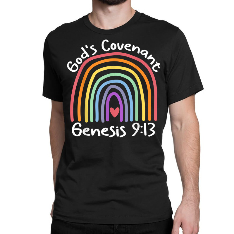 God’s Covenant Rainbow Genesis 913 Christian Jesus Bible T Shirt Classic T-shirt by cm-arts | Artistshot