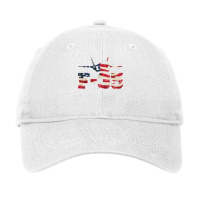 F 35 Lightning Ii Fighter Jet Distressed Usa Flag Overlay T Shirt Adjustable Cap | Artistshot