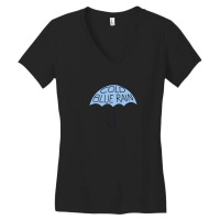 Cold Blue Rain Women's V-neck T-shirt | Artistshot