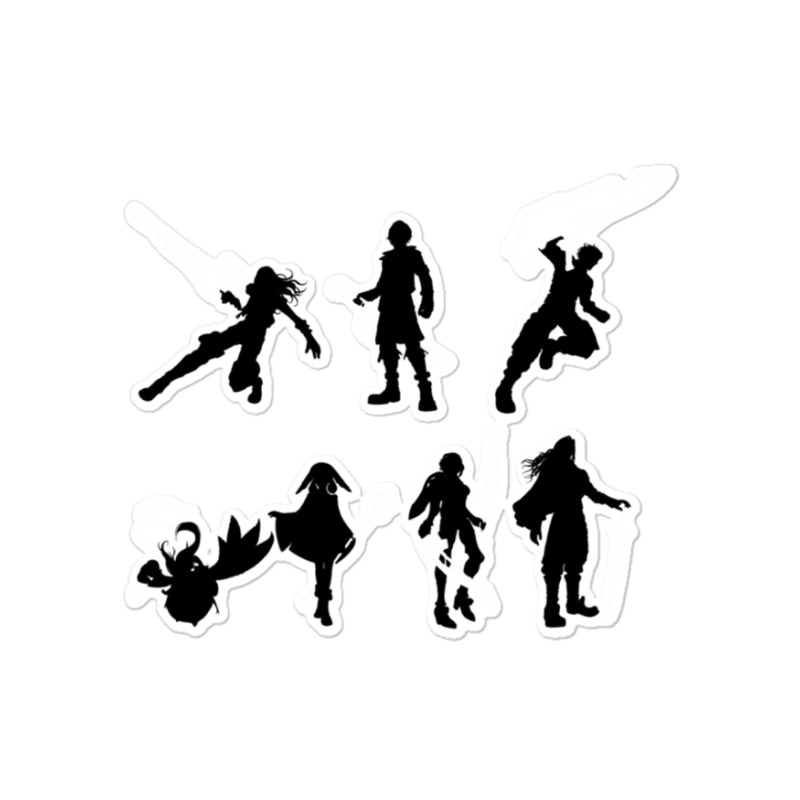 Xenoblade Party Silhouette (ver. 2) Sticker | Artistshot