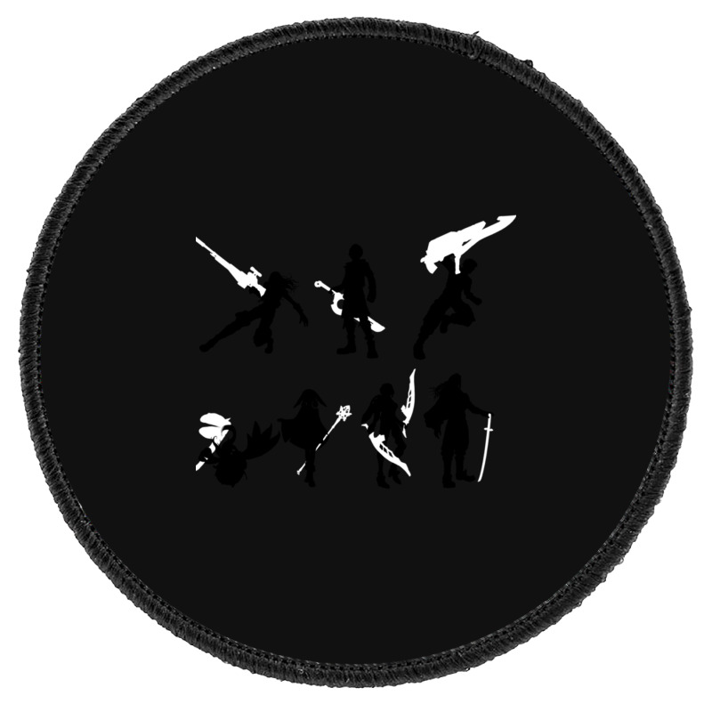 Xenoblade Party Silhouette (ver. 2) Round Patch | Artistshot