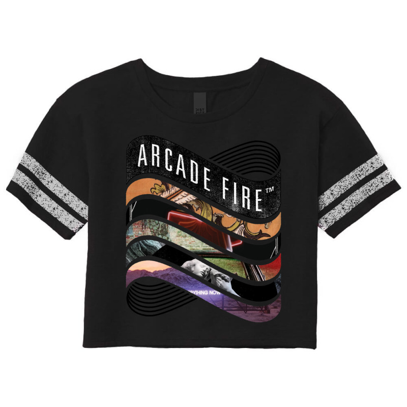 Arcade Fire   Discography Scorecard Crop Tee by cm-arts | Artistshot