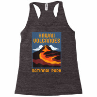 Hawaii Volcanoes National Park Big Island Retro Graphic T Shirt Racerback Tank | Artistshot