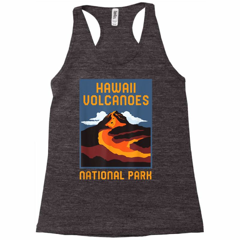 Hawaii Volcanoes National Park Big Island Retro Graphic T Shirt Racerback Tank by cm-arts | Artistshot