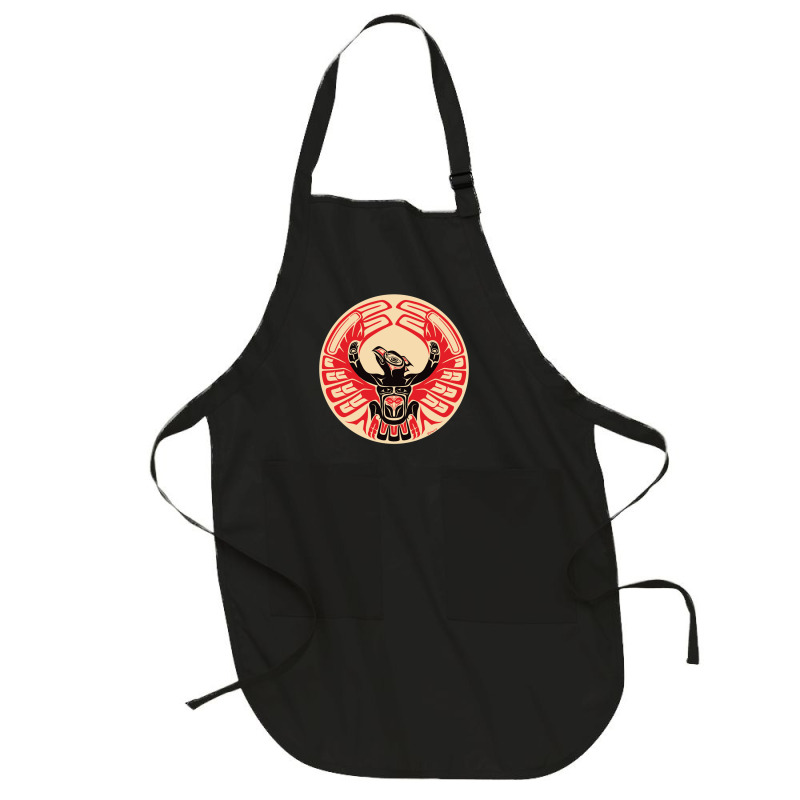 Bird Phoenix Thunderbird With Raised Wings, Native American Style Full-length Apron | Artistshot