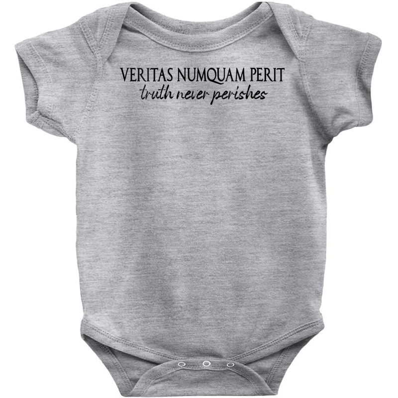 Womens Veritas Numquam Perit. Truth Never Perishes. V Neck T Shirt Baby Bodysuit by cm-arts | Artistshot