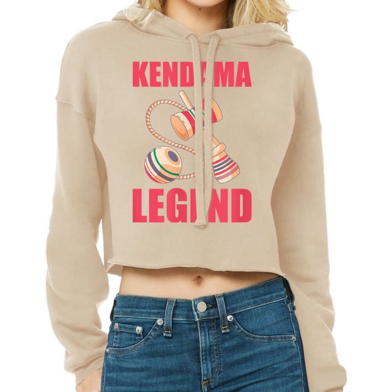 Kendama Legend Cool Japanese Kendama T Shirt Cropped Hoodie by cm-arts | Artistshot