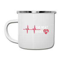 Heart Attack Surgery The Beat Goes On Survivor Rehab Recover Long Slee Camper Cup | Artistshot