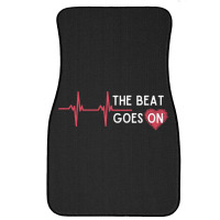 Heart Attack Surgery The Beat Goes On Survivor Rehab Recover Long Slee Front Car Mat | Artistshot