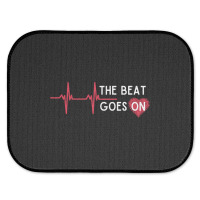 Heart Attack Surgery The Beat Goes On Survivor Rehab Recover Long Slee Rear Car Mat | Artistshot