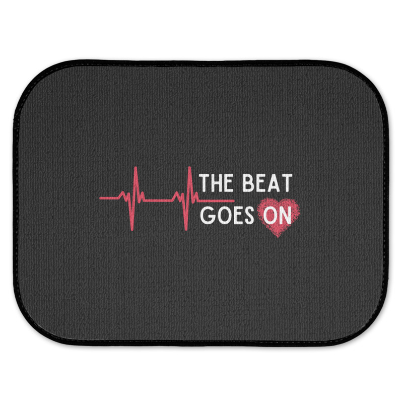 Heart Attack Surgery The Beat Goes On Survivor Rehab Recover Long Slee Rear Car Mat by cm-arts | Artistshot