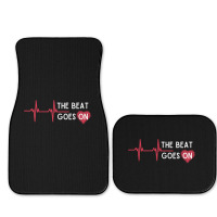 Heart Attack Surgery The Beat Goes On Survivor Rehab Recover Long Slee Full Set Car Mats | Artistshot