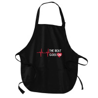 Heart Attack Surgery The Beat Goes On Survivor Rehab Recover Long Slee Medium-length Apron | Artistshot