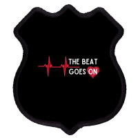 Heart Attack Surgery The Beat Goes On Survivor Rehab Recover Long Slee Shield Patch | Artistshot