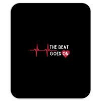 Heart Attack Surgery The Beat Goes On Survivor Rehab Recover Long Slee Mousepad | Artistshot