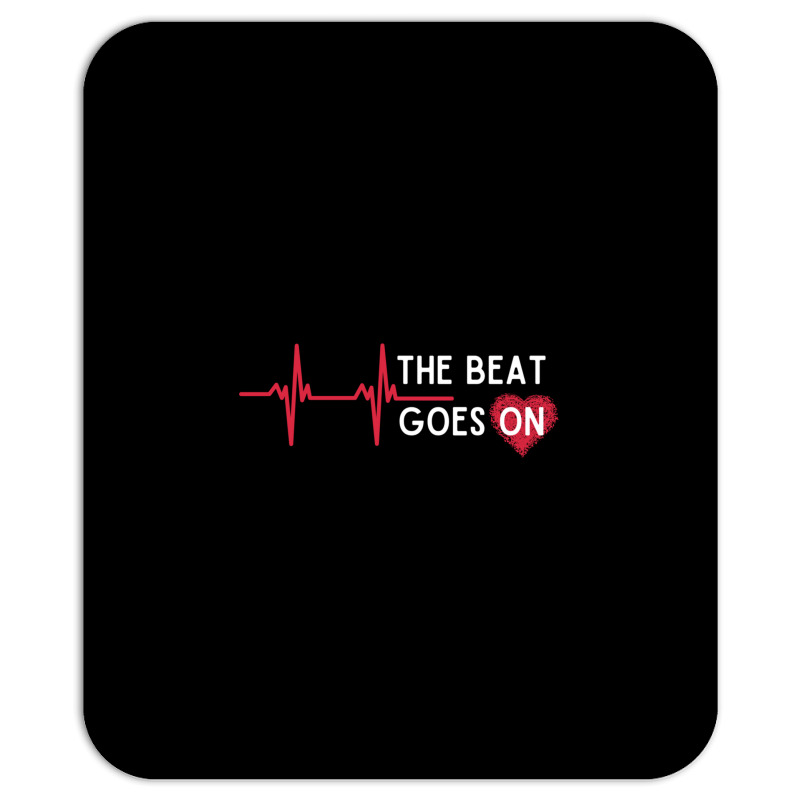 Heart Attack Surgery The Beat Goes On Survivor Rehab Recover Long Slee Mousepad by cm-arts | Artistshot