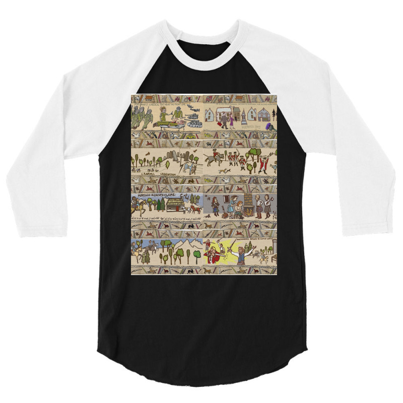 Eight Outlandish Panels (gabeaux Tapestry)  Graphic 3/4 Sleeve Shirt by cm-arts | Artistshot