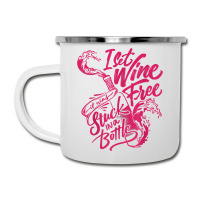 I Set Wine Free – Funny Winemaker Wine Lovers Wine Making T Shirt Camper Cup | Artistshot