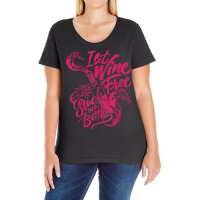 I Set Wine Free – Funny Winemaker Wine Lovers Wine Making T Shirt Ladies Curvy T-shirt | Artistshot