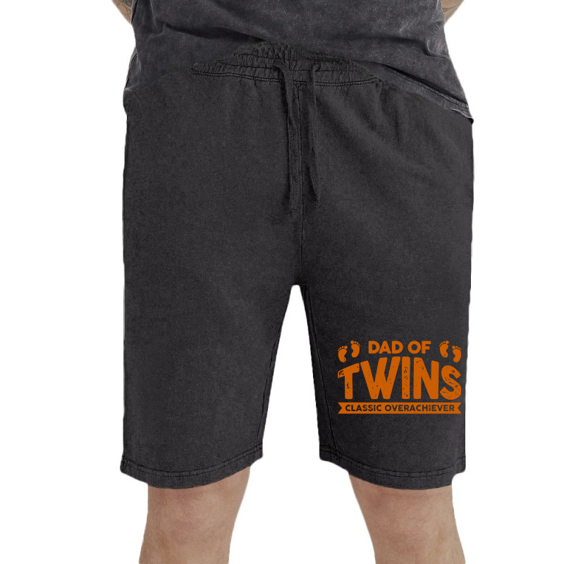 Dad Of Twins Classic Overachiever Vintage Short | Artistshot