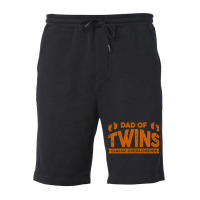 Dad Of Twins Classic Overachiever Fleece Short | Artistshot