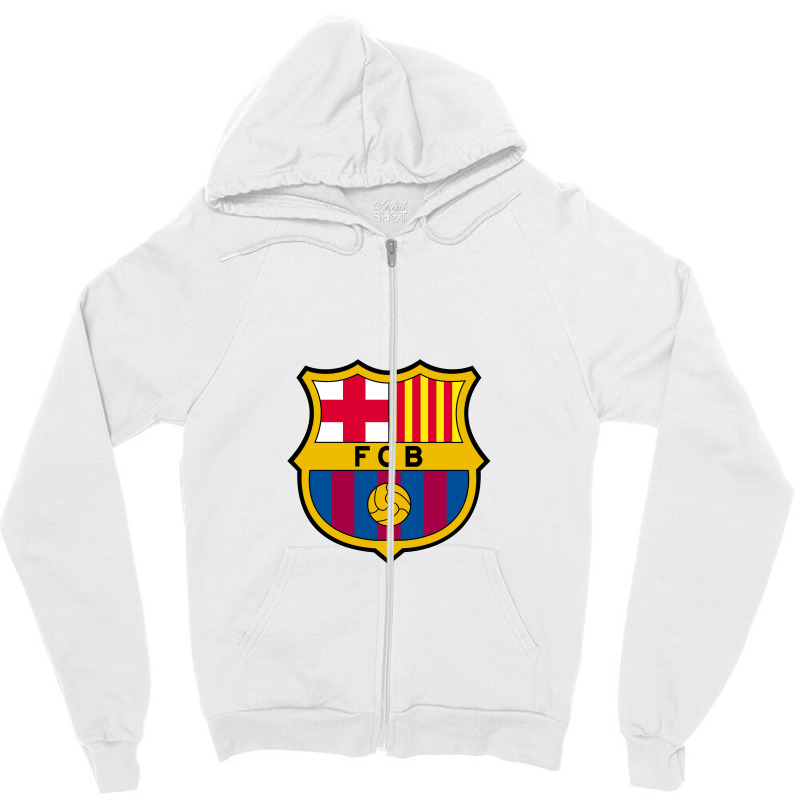 Fc #barcelona Zipper Hoodie | Artistshot