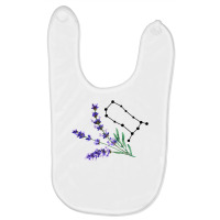 Gemini Constellation With Watercolor Lavender Baby Bibs | Artistshot