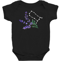 Gemini Constellation With Watercolor Lavender Baby Bodysuit | Artistshot