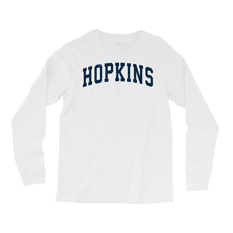 Hopkins Minnesota Mn Vintage Sports Design Navy Design Sweatshirt Long Sleeve Shirts | Artistshot