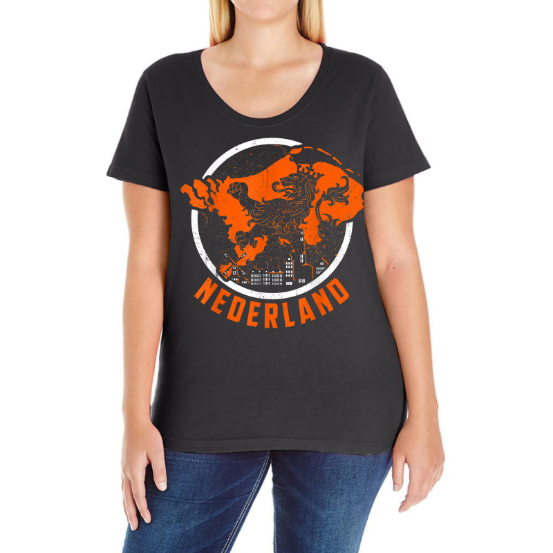 Netherlands Tshirt Nederland Dutch Holland Dutch Amsterdam T Shirt Ladies Curvy T-Shirt by cm-arts | Artistshot