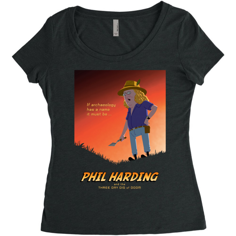 Phil Harding - Time Team Women's Triblend Scoop T-shirt by cm-arts | Artistshot