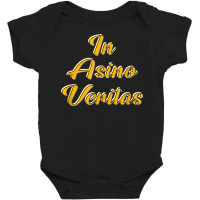 In Asino Veritas Latin Meme Theme T Shirt Baby Bodysuit | Artistshot