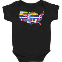 Hispanic Heritage Month American Latino Flags Hispanic T Shirt Baby Bodysuit | Artistshot