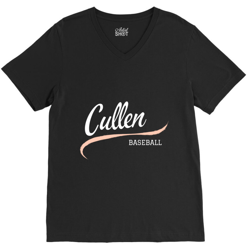 Cullen Baseball V-Neck Tee by BILLYJOHNSON | Artistshot