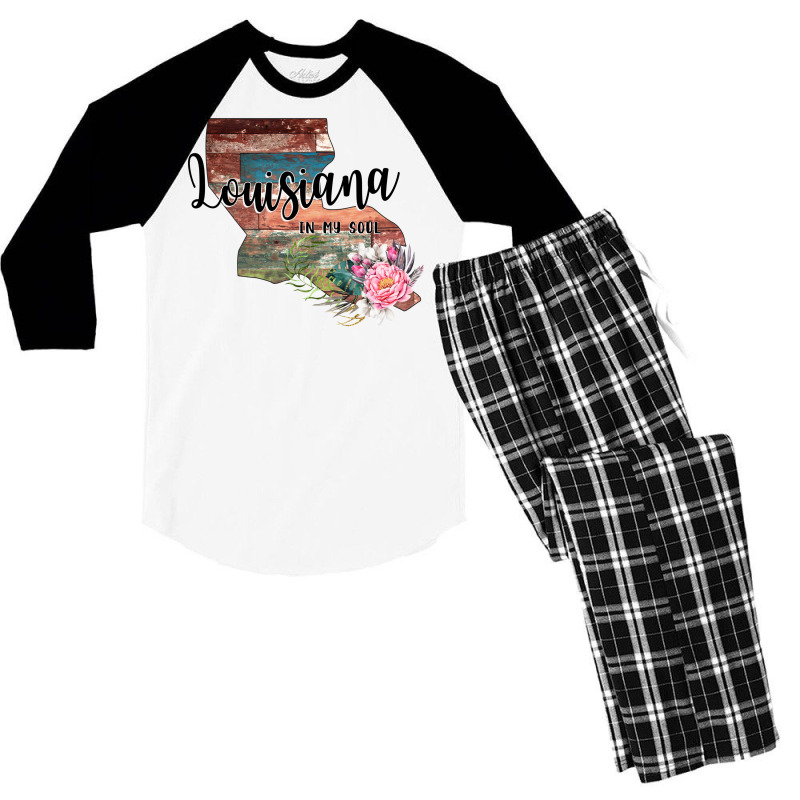 Louisiana In My Soul Men's 3/4 Sleeve Pajama Set | Artistshot