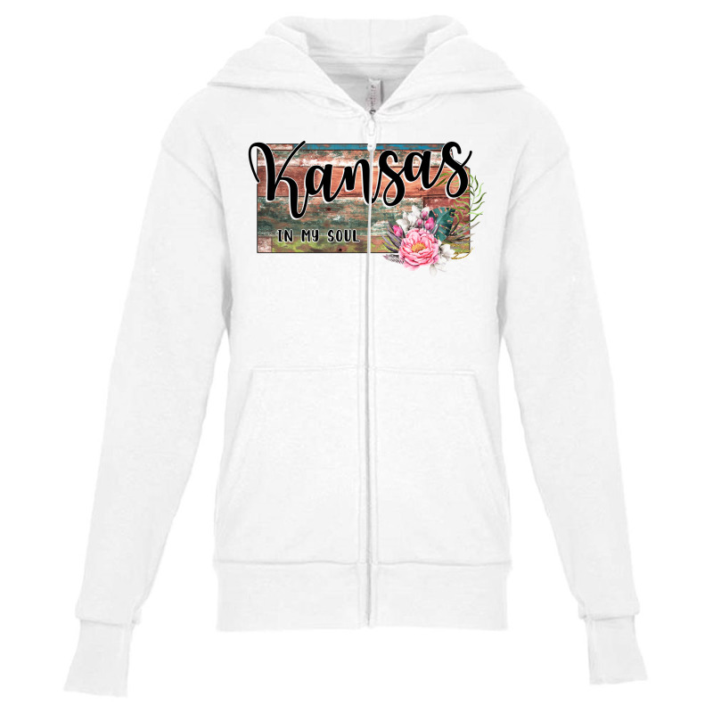 Kansas In My Soul Youth Zipper Hoodie | Artistshot