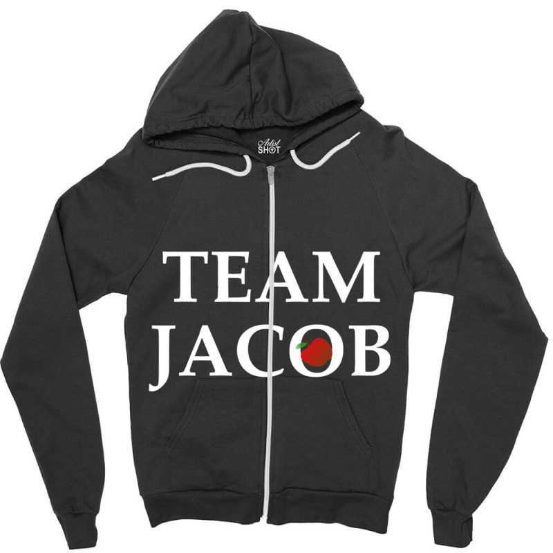 Team Jacob Twilight Saga White Zipper Hoodie by BILLYJOHNSON | Artistshot