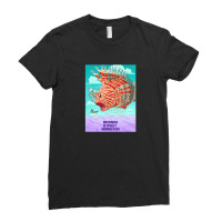 Lion Fish Poster Ladies Fitted T-shirt | Artistshot