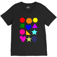 Shapes And Colours Compilation 4 V-neck Tee | Artistshot