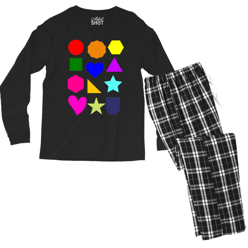 Shapes And Colours Compilation 4 Men's Long Sleeve Pajama Set | Artistshot