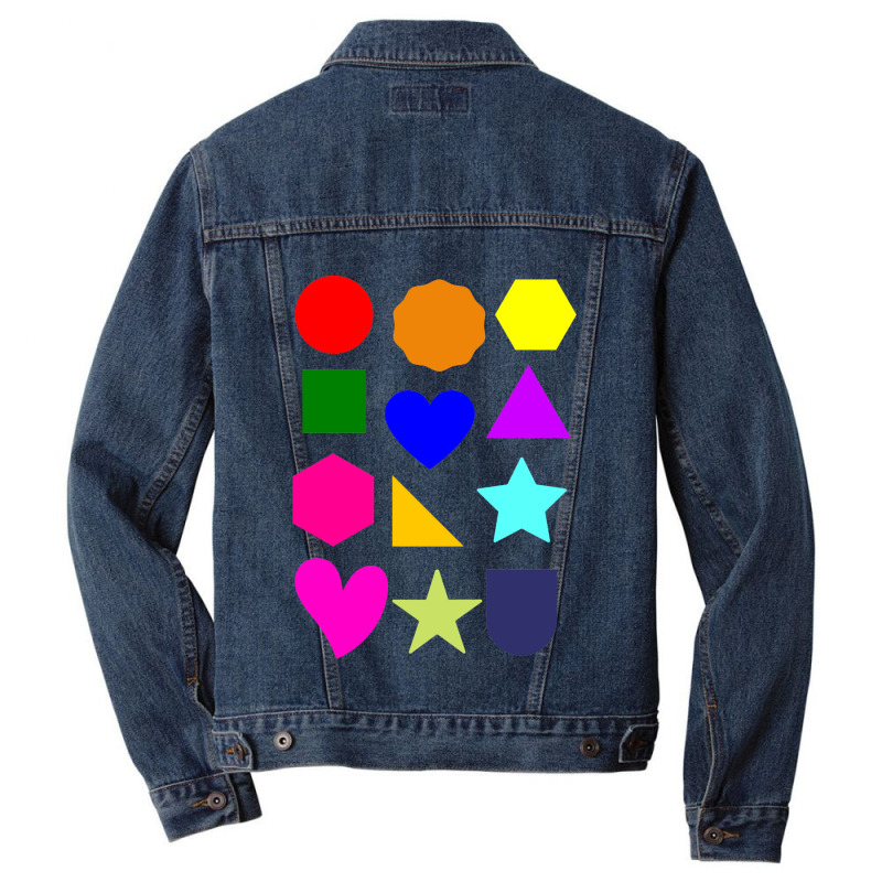 Shapes And Colours Compilation 4 Men Denim Jacket | Artistshot