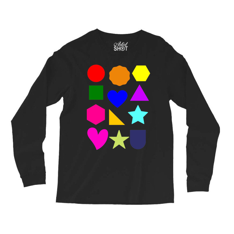 Shapes And Colours Compilation 4 Long Sleeve Shirts | Artistshot