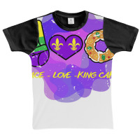 Peace Love King Cake Funny Mardi Gras Party Carnival Premium T Shirt Graphic Youth T-shirt | Artistshot