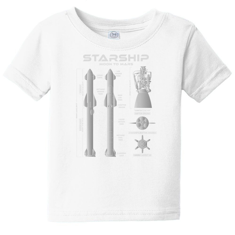 Superheavy Starship Sn15 Tshirt Starship To The Mars Mission T Shirt Baby Tee by cm-arts | Artistshot