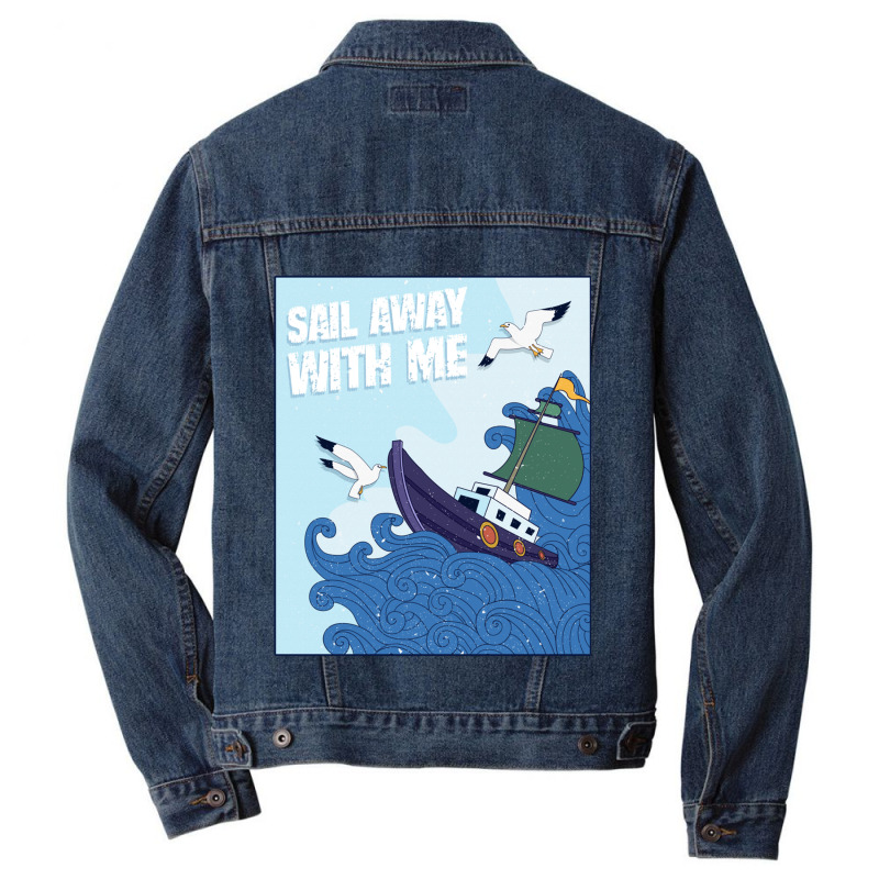 Sail Away With Me Men Denim Jacket | Artistshot