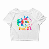 Hello Head Start Rock Tie Dye Back To School Teacher T Shirt Crop Top | Artistshot