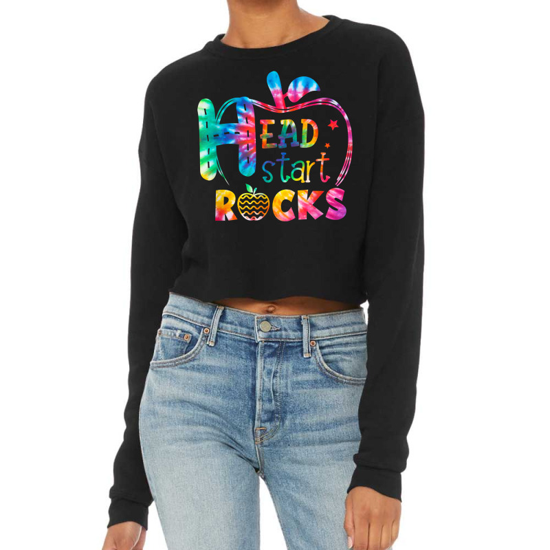 Hello Head Start Rock Tie Dye Back To School Teacher T Shirt Cropped Sweater by cm-arts | Artistshot