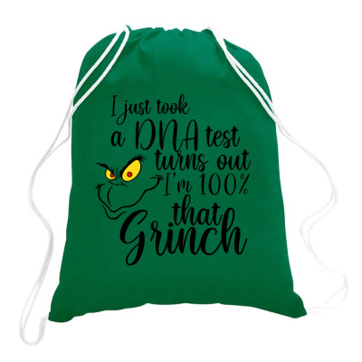 I'm 100% That Grinch For Light Drawstring Bags Designed By Sengul