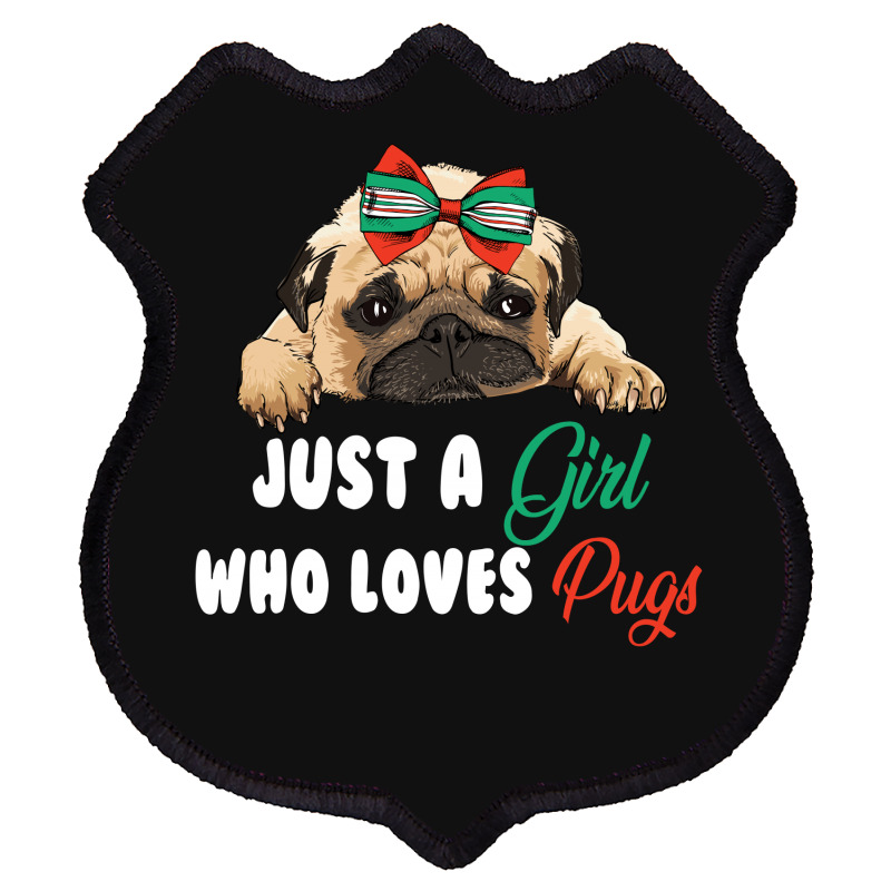 Just A Girl Who Loves Pugs For Dark Shield Patch | Artistshot