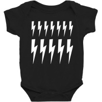 Lightning Bolts Print Pattern Minimal Fashion Sweatshirt Baby Bodysuit | Artistshot